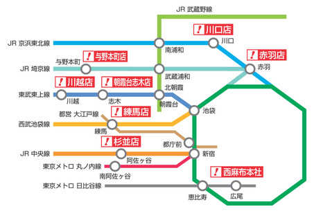 東武東上線「川越」駅より徒歩１０分！西武池袋線「本川越」駅より徒歩７分！ご自宅やご勤務先、駅などの送迎も大歓迎です！