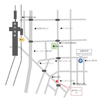 JR横須賀線・東海道本線「東戸塚」駅東口“徒歩６分” いくた歯科クリニックがある建物の3階にございます。お車でご来店の際の、お客様専用駐車場もご用意しております。お気軽にお申し付け下さいませ。